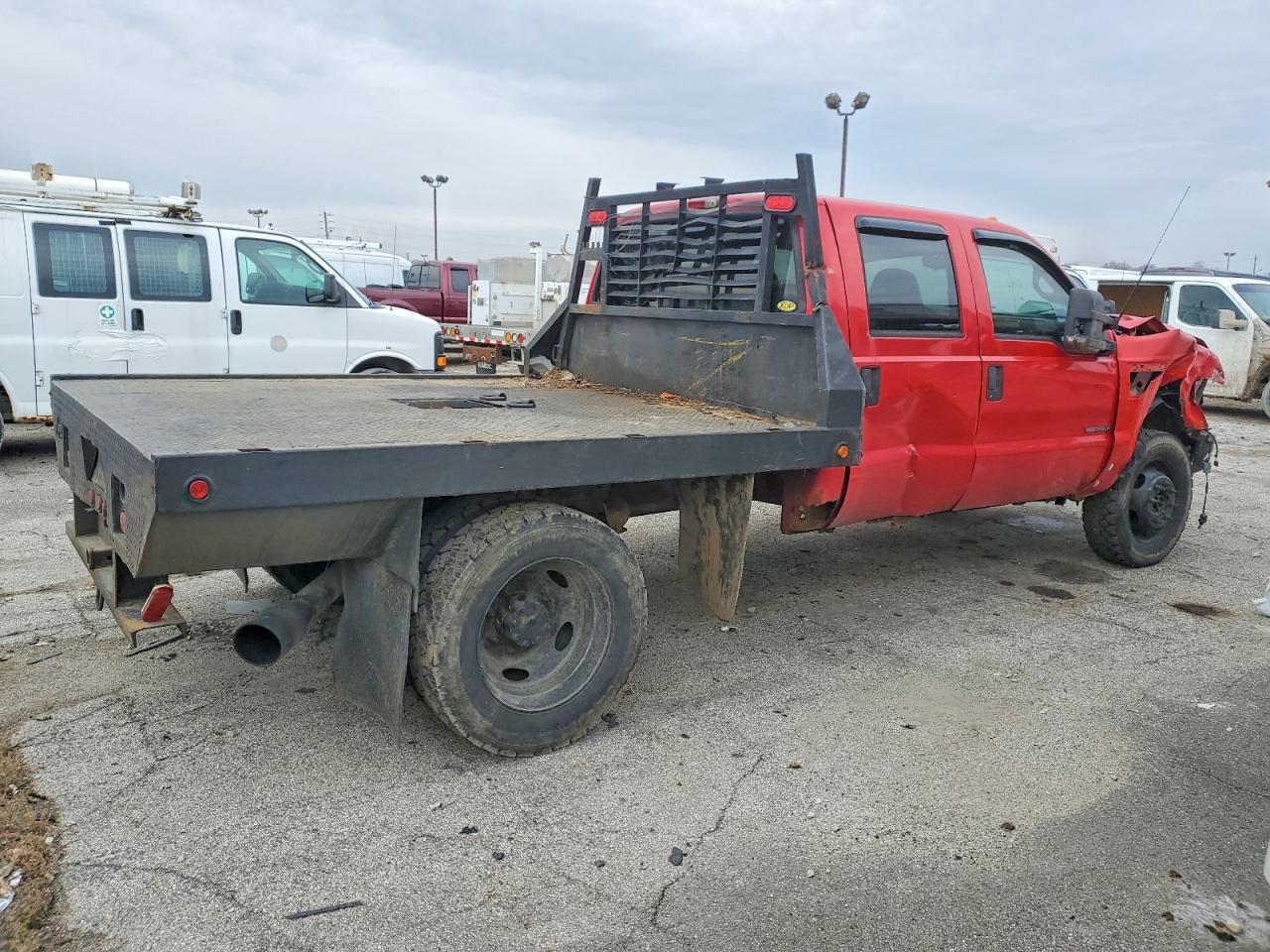 2002 Ford F350 Super Duty Flatbed Truck - Фото 3
