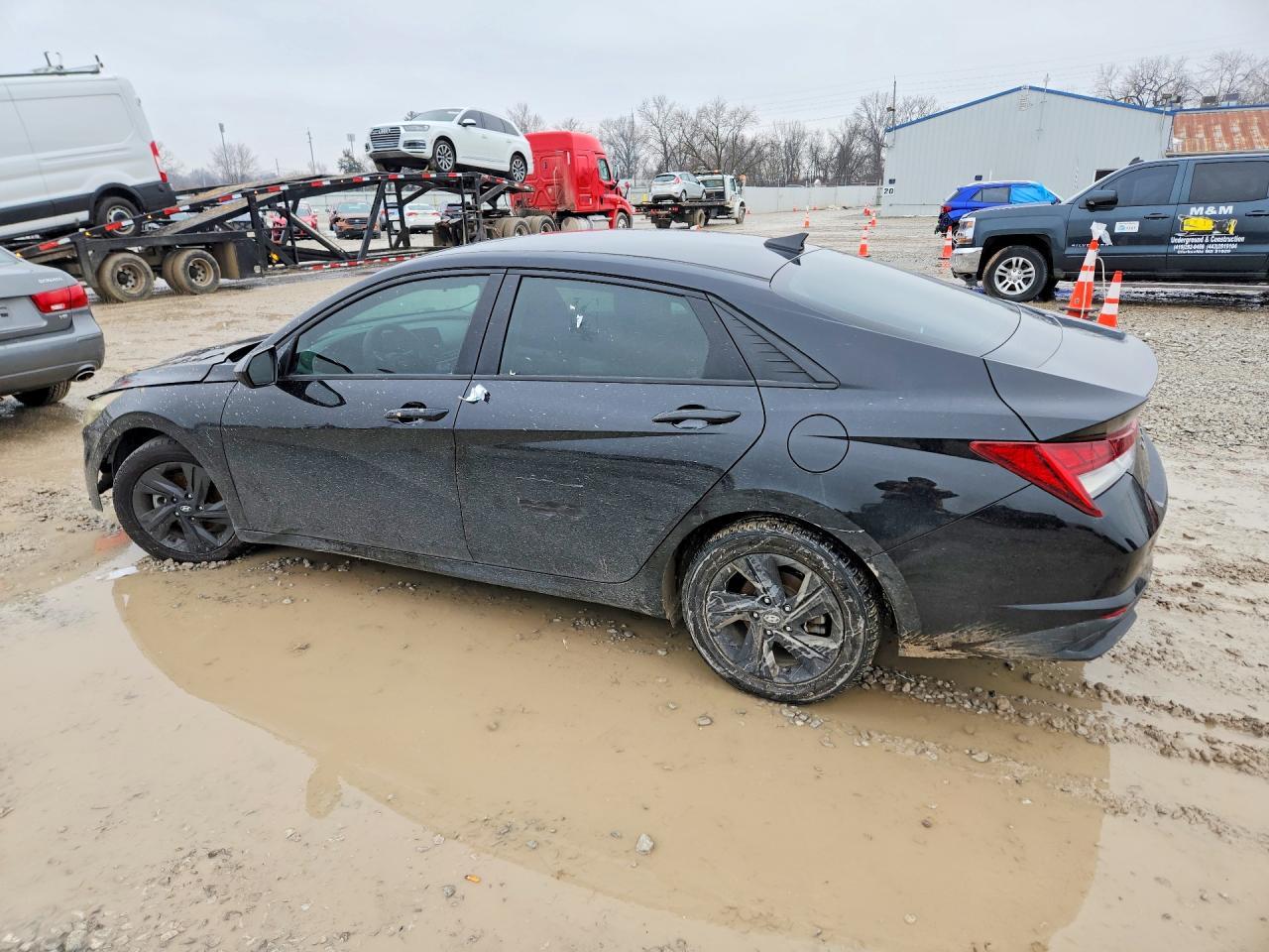 2023 Hyundai Elantra Hybrid 4D Sedan Blue - Фото 2