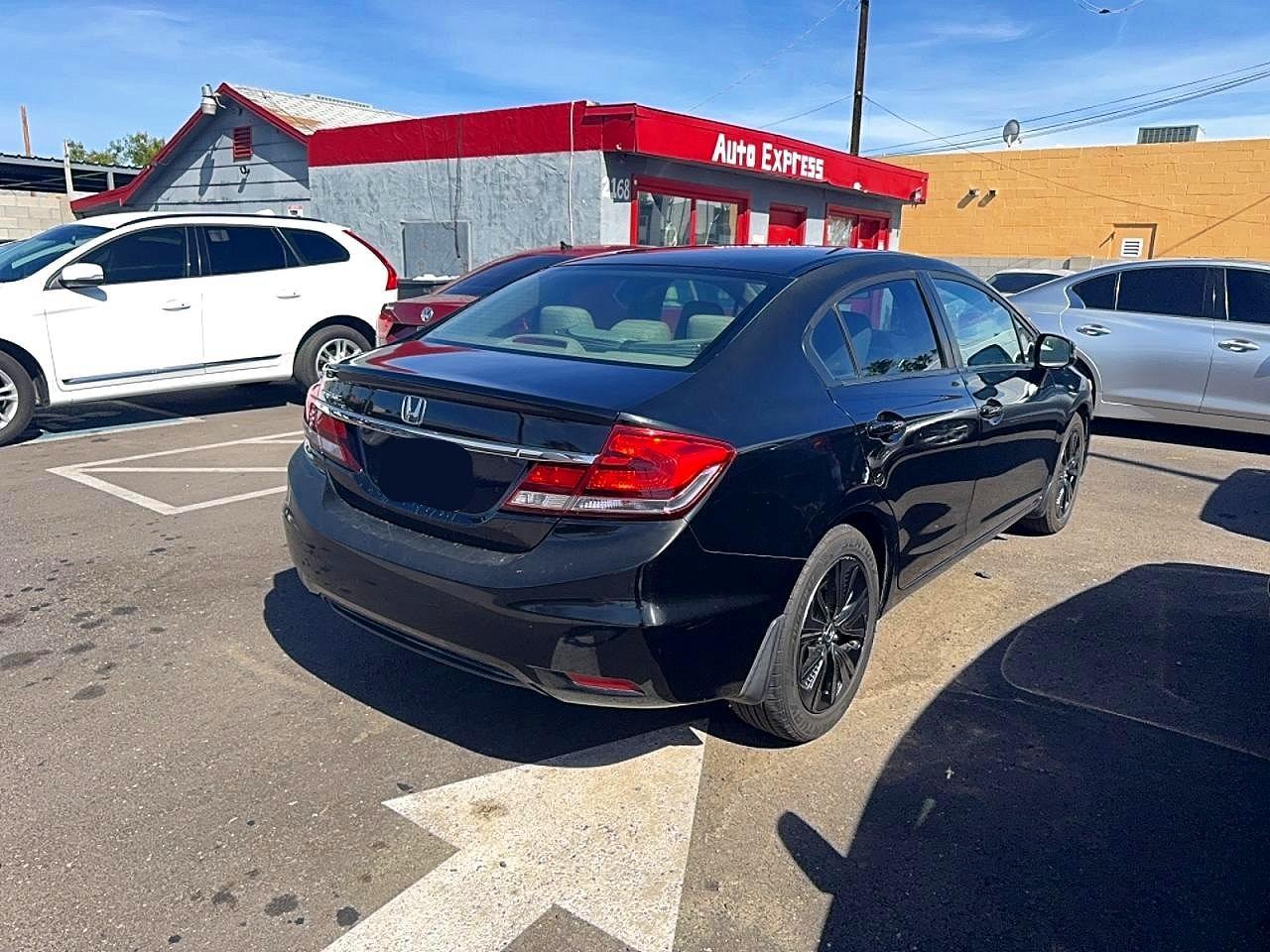 2013 Hond Civic Lx Black - Фото 4