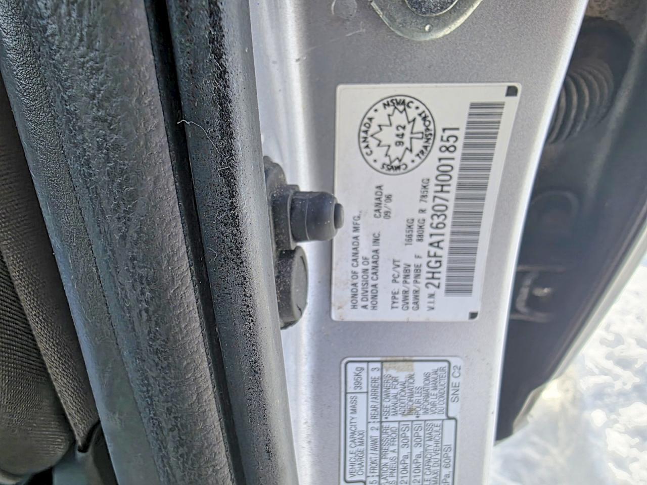 2007 Honda Civic Dx - Image 7