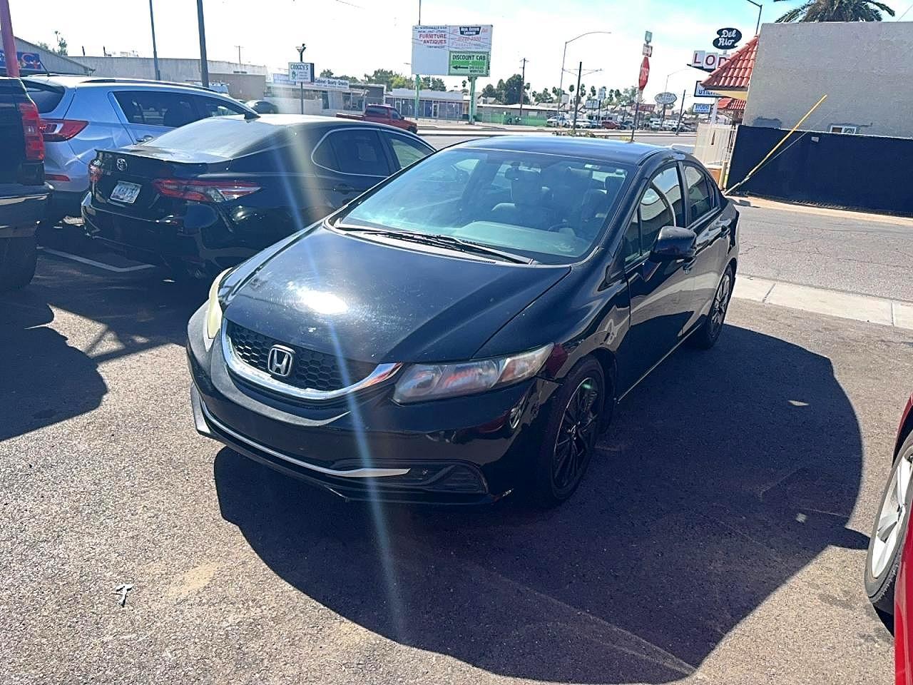 2013 Hond Civic Lx Black - Фото 2