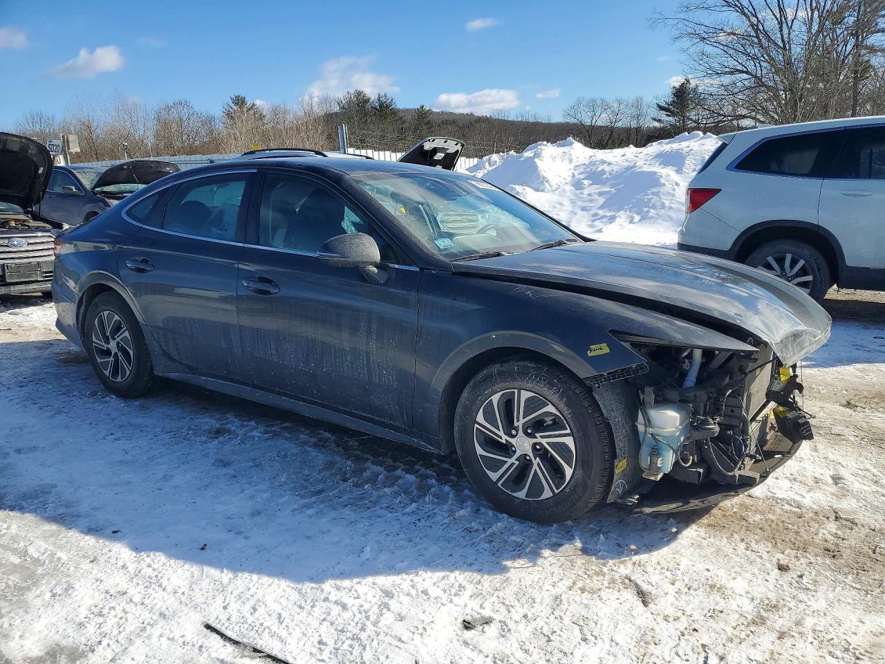 2021 Hyundai Sonata Hybrid Blue - Image 4