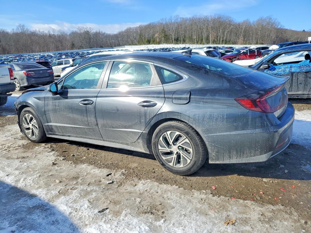 2021 Hyundai Sonata Hybrid Blue - Image 2