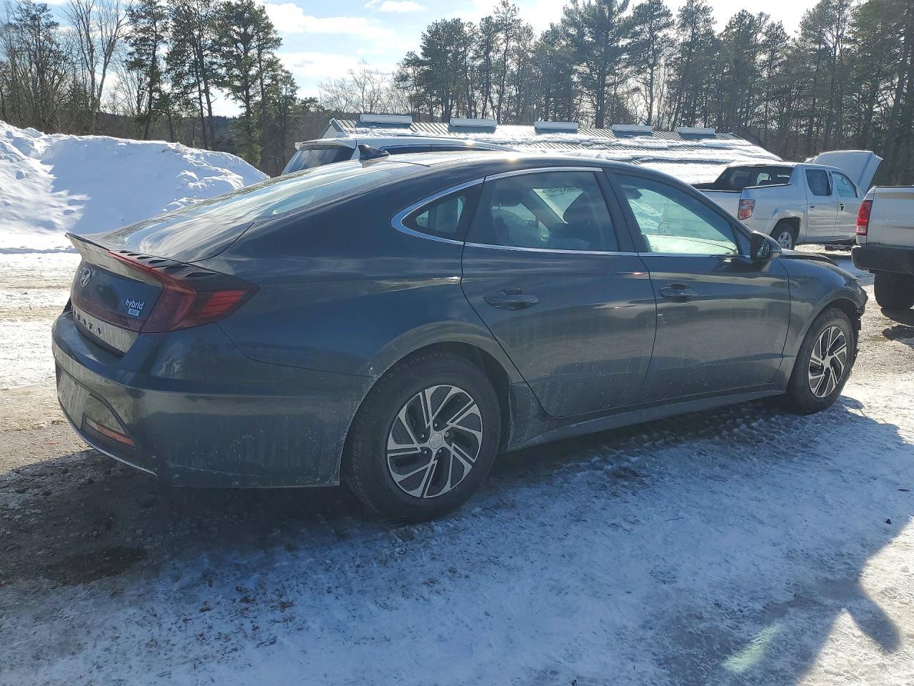 2021 Hyundai Sonata Hybrid Blue - Image 3