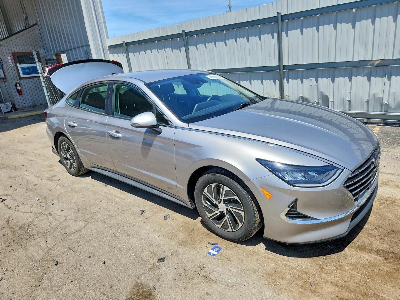 2021 Hyundai Sonata Hybrid Blue - Image 4