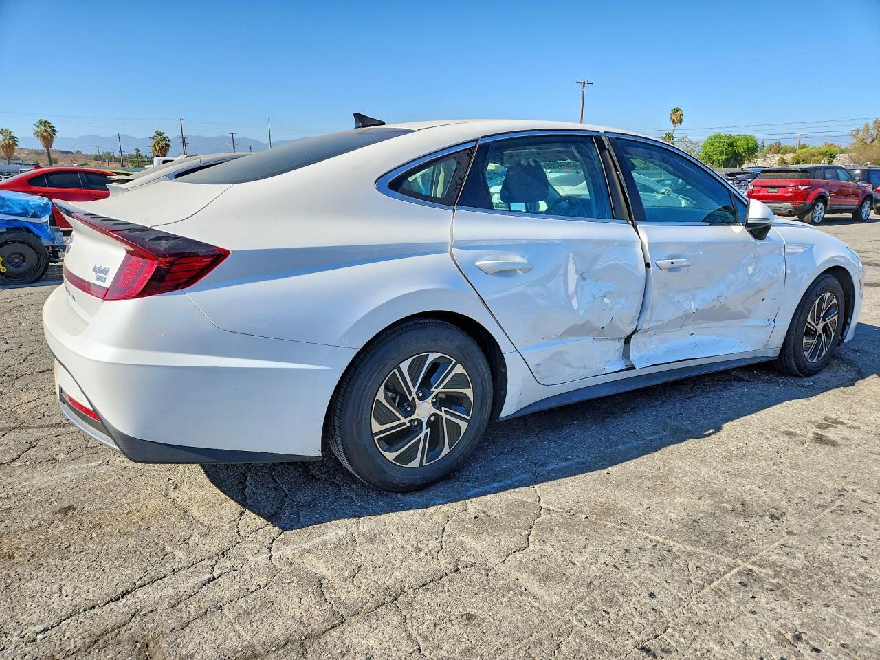 2021 Hyundai Sonata Hybrid Blue - Image 3