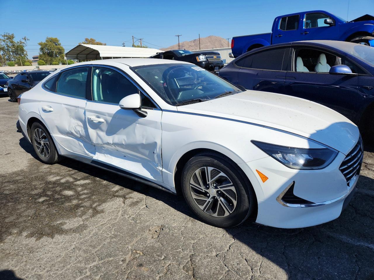 2021 Hyundai Sonata Hybrid Blue - Image 4