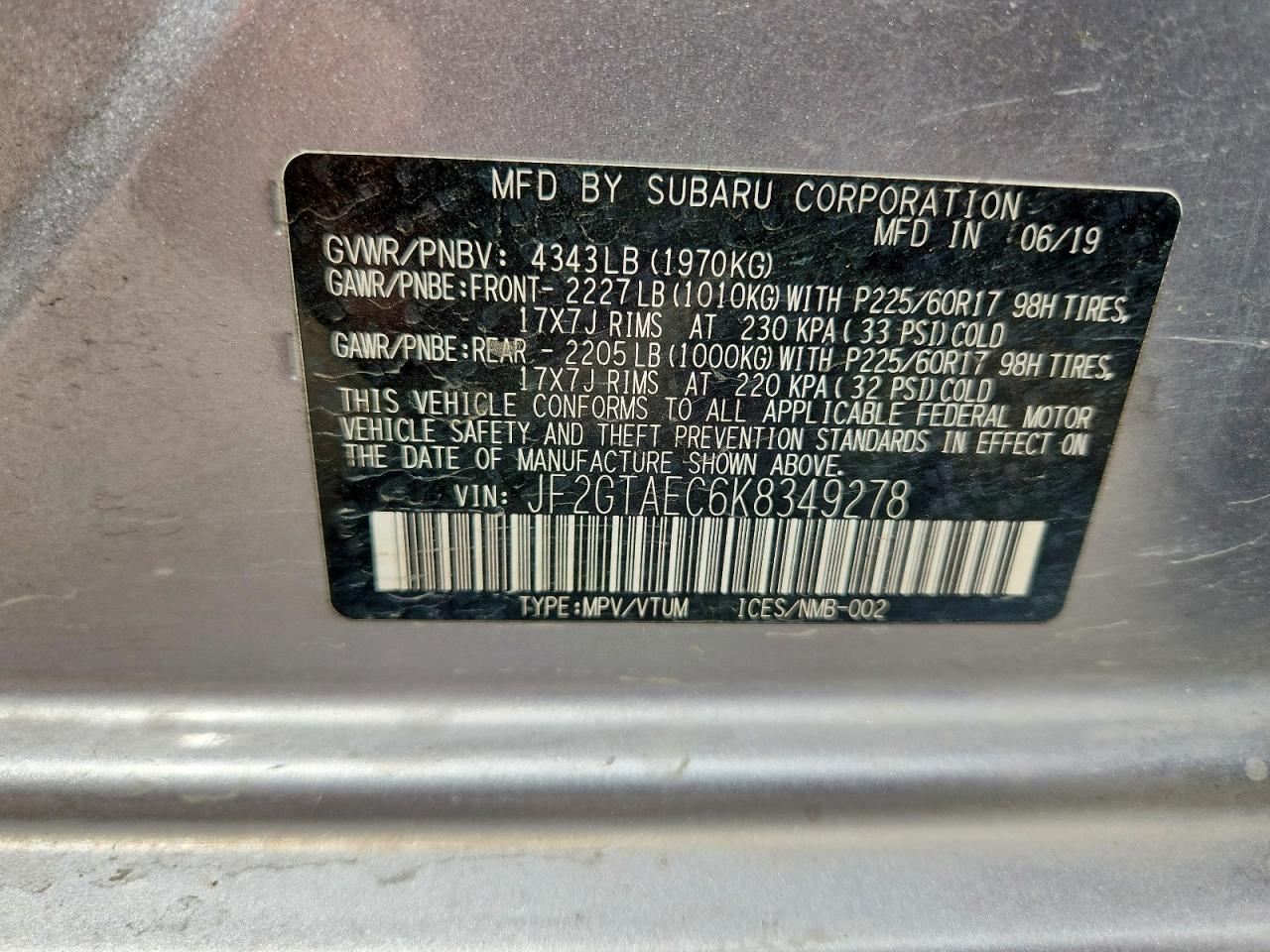 2019 Subaru Crosstrek Premium - Фото 7