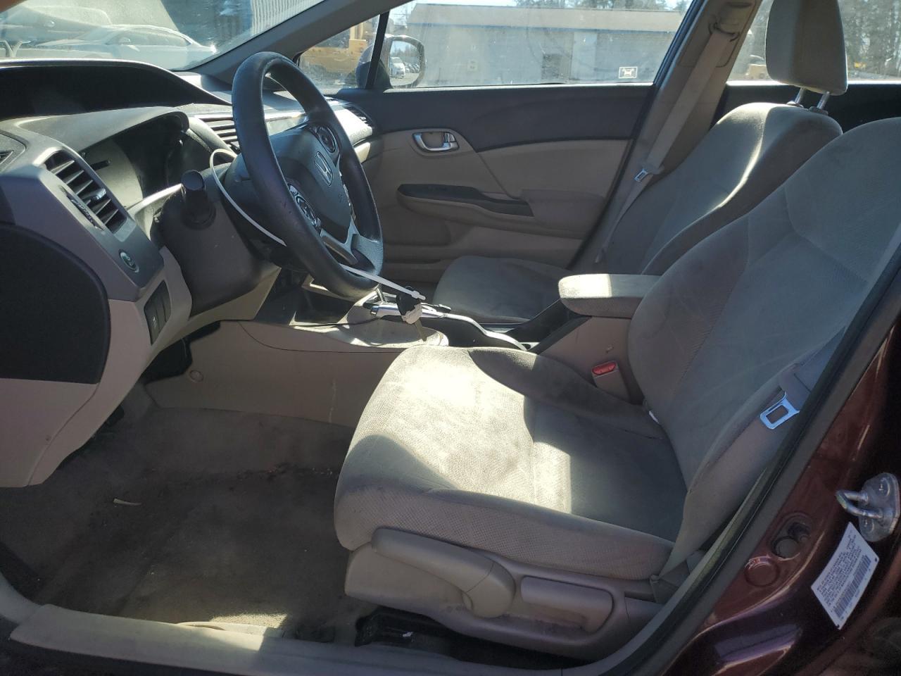 2012 Honda Civic Ex - Image 7